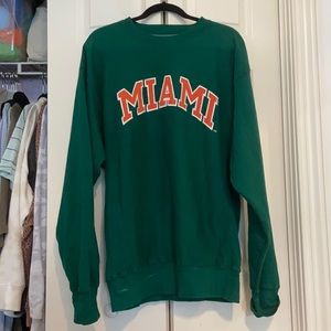 Green vintage Miami sweatshirt